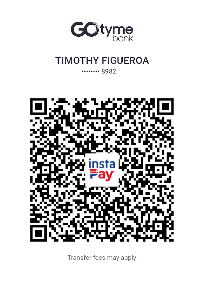 GoTyme Bank QR code for supporting Timoteyo