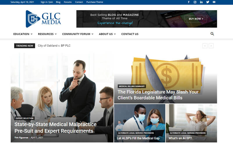 GLC Media website preview