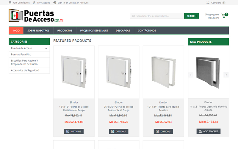 Puertas de Acceso website preview
