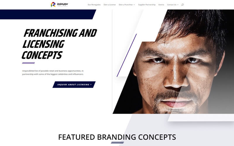 Renegade Branding Concepts website preview